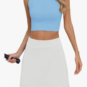 White athletic tennis skort skirt s xs